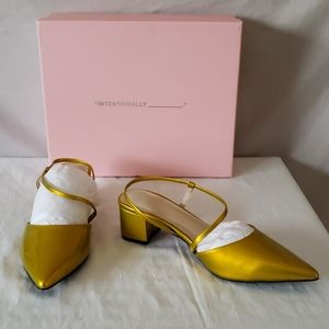 INTENTIONALLY BLANK Gold Sandals